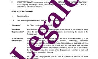 Consultancy Agreement (Company) Preview 1 image