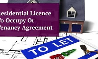 residential Licence or Tenancy Agreement Header