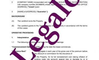Commercial Lease Agreement preview 1 image