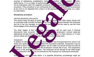 Disciplinary Procedure preview 1 image