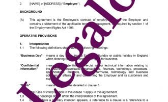 Employment contract preview image page 1