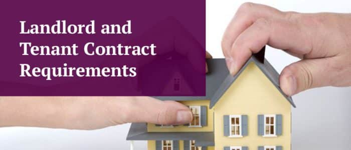 Landlord and Tenant Contract Requirements Image