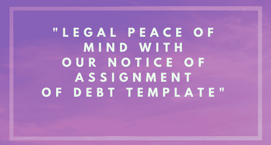 Notice of Assignment of Debt Image