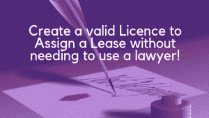 licence to assign new lease