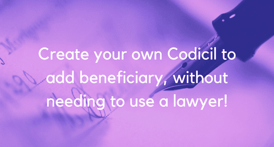 Codicil to add beneficiary image 3