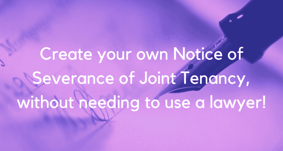 Notice of severance of joint tenancy image 2