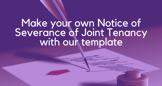 Notice of severance of joint tenancy image 3