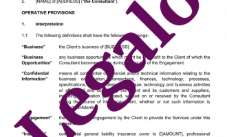 Consultancy Agreement (Individual) Template - OUTSIDE IR35 version p.1