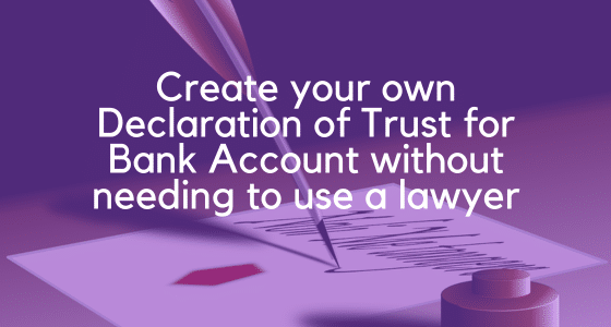 Declaration of Trust for Bank Account image 3