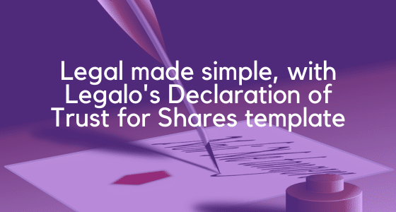 Declaration of trust for shares image 3