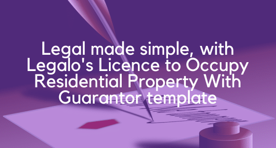 Licence to Occupy Residential Property With Guarantor image 2