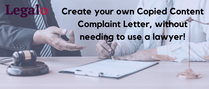 Copied Content Complaint Letter image 2