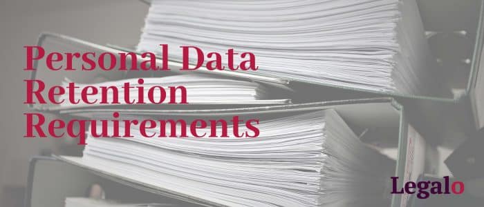 Image for Personal Data Retention Requirements