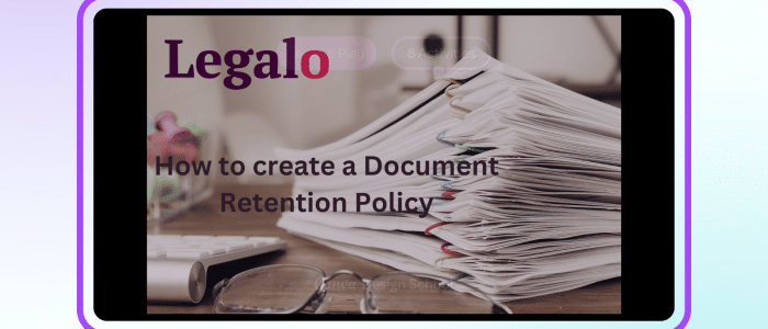 How to Create a Document Retention Policy Header Image